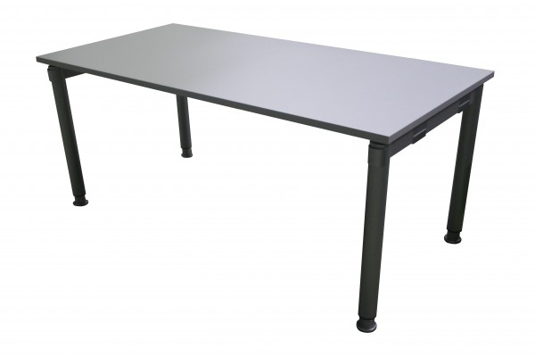 Gebrauchter Palmberg SYSTO:TEC Schreibtisch - Grau/Aluminiumfarben